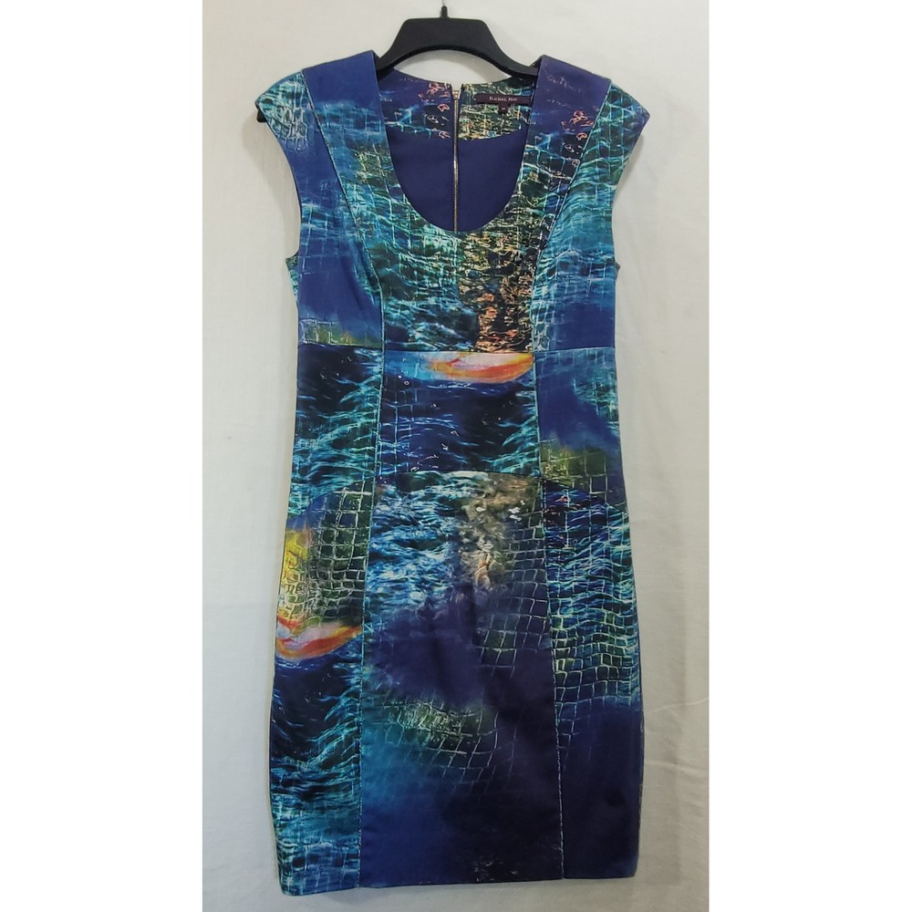Rachel Roy Sheath Dress Womens 10 Abstract Print Sleeveless‎ Party Career